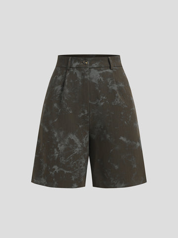 Sleek Tux Midi Pants - Forest Noir
