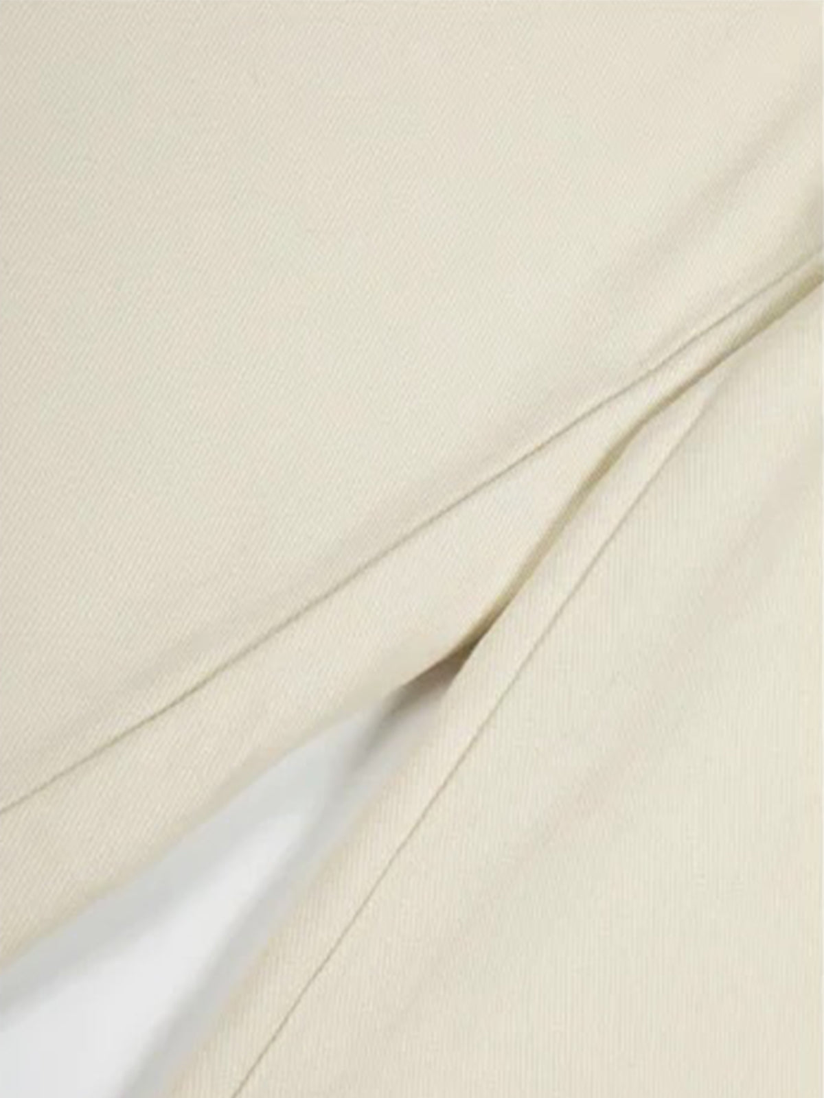 Brick Lane Curved-cut Leopard Pocket Parachute Pants -- White