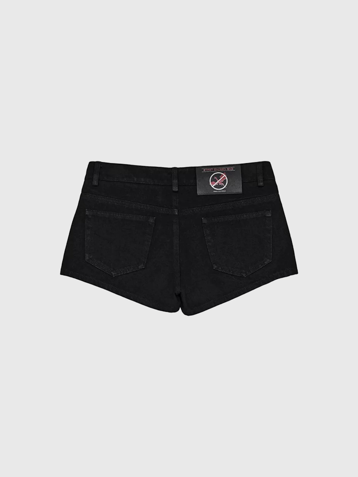 Brick Lane Skimming-fit Embroidered Denim Shorts -- Black