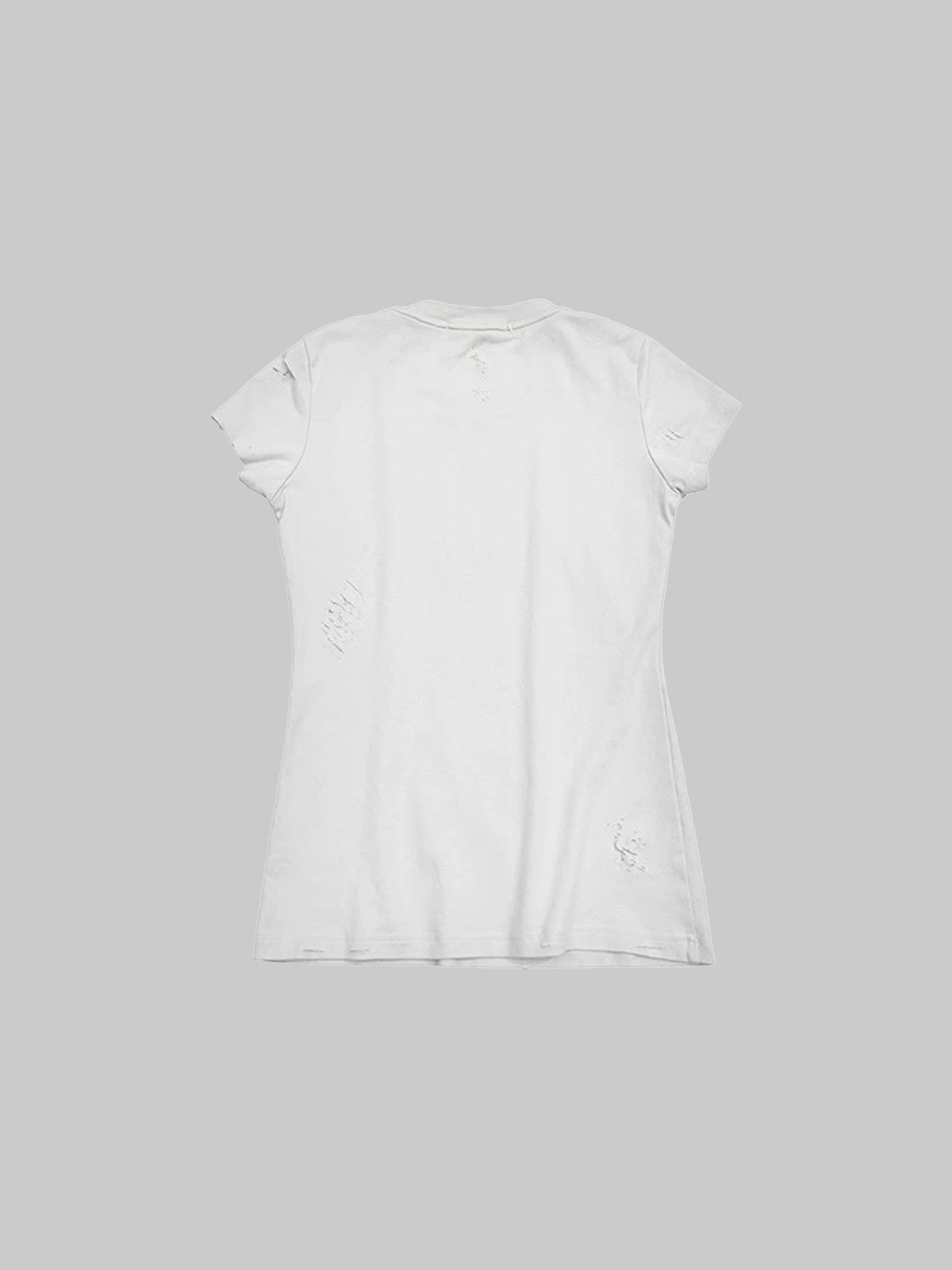 Brick Lane Skimming-fit Graphic Print Baby Tee -- White