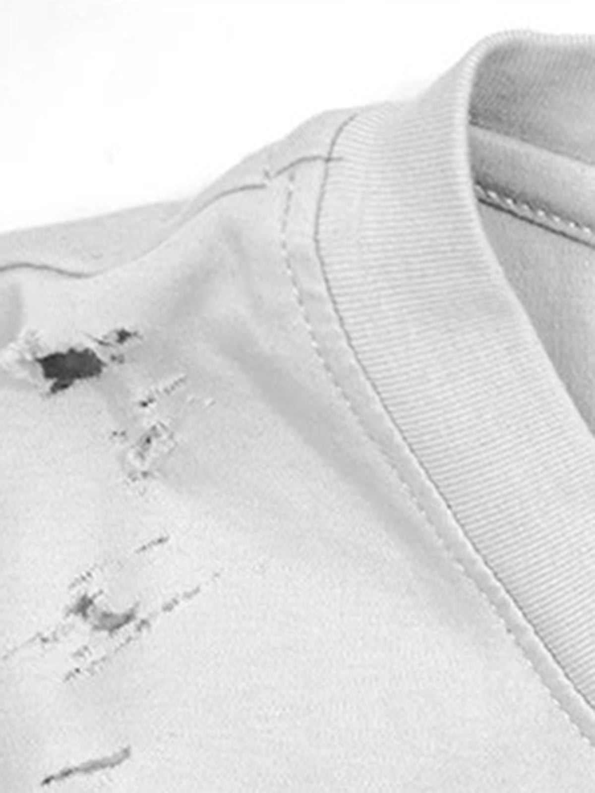 Brick Lane Skimming-fit Graphic Print Baby Tee -- White