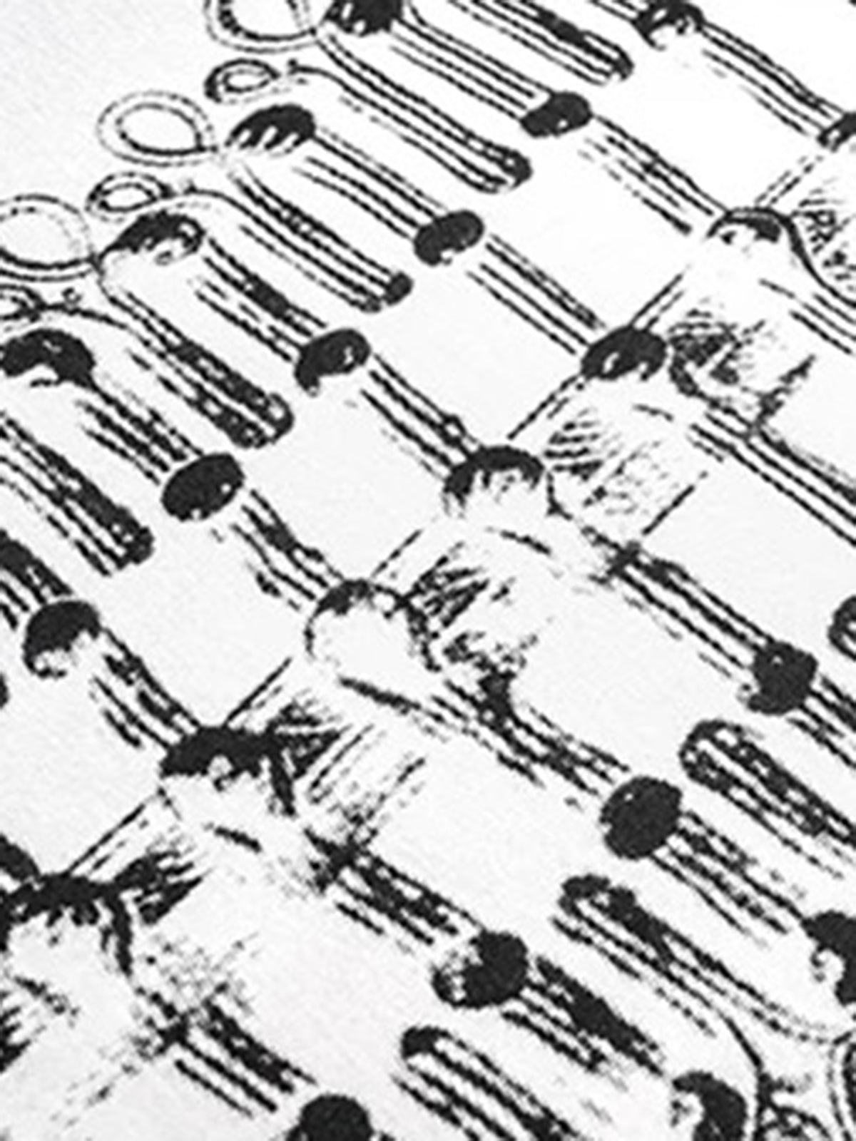 Brick Lane Skimming-fit Graphic Print Baby Tee -- White