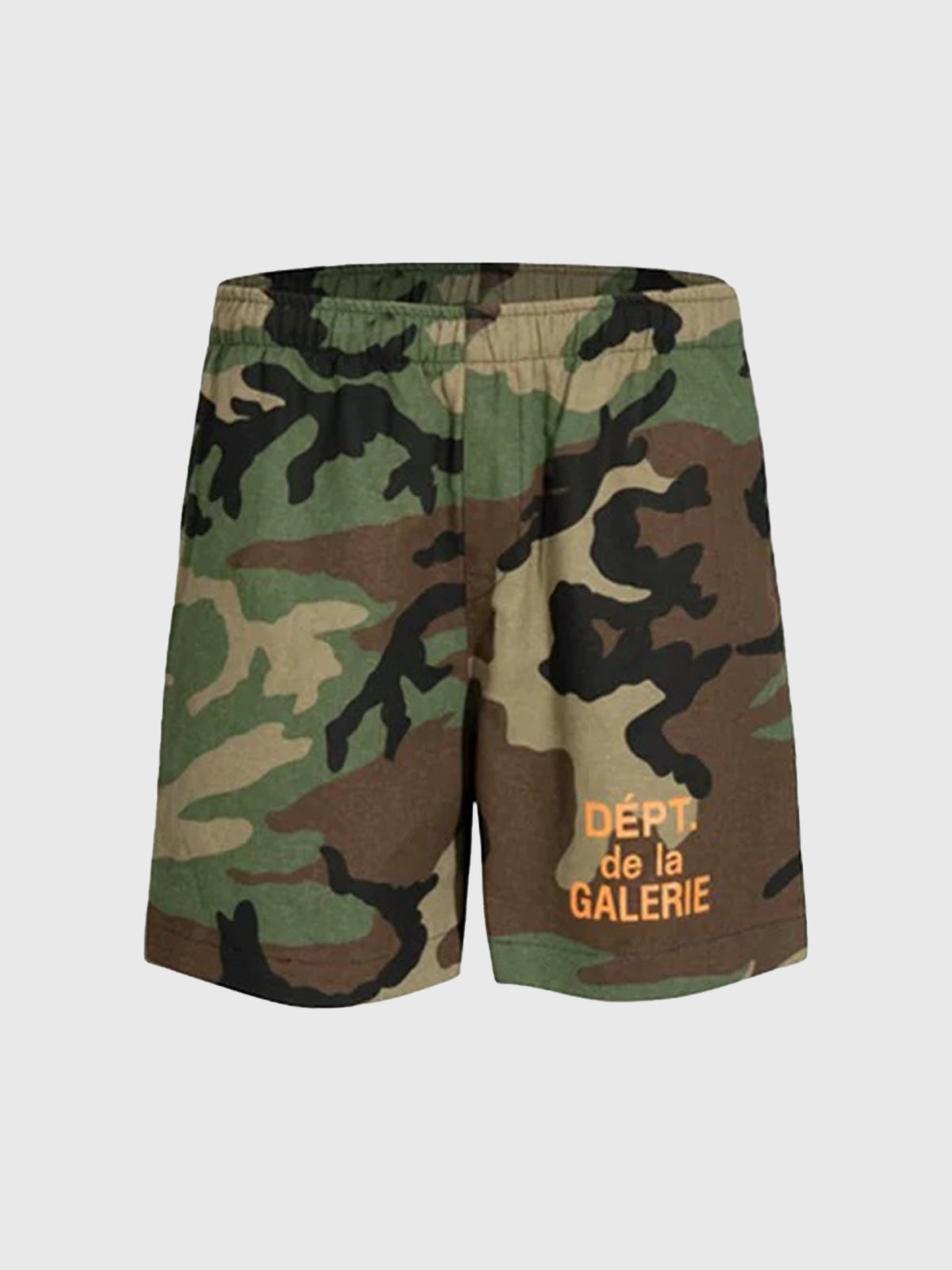Brick Lane Straight-leg Camouflage Cargo Shorts -- Green