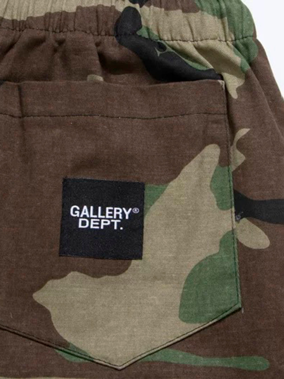 Brick Lane Straight-leg Camouflage Cargo Shorts -- Green
