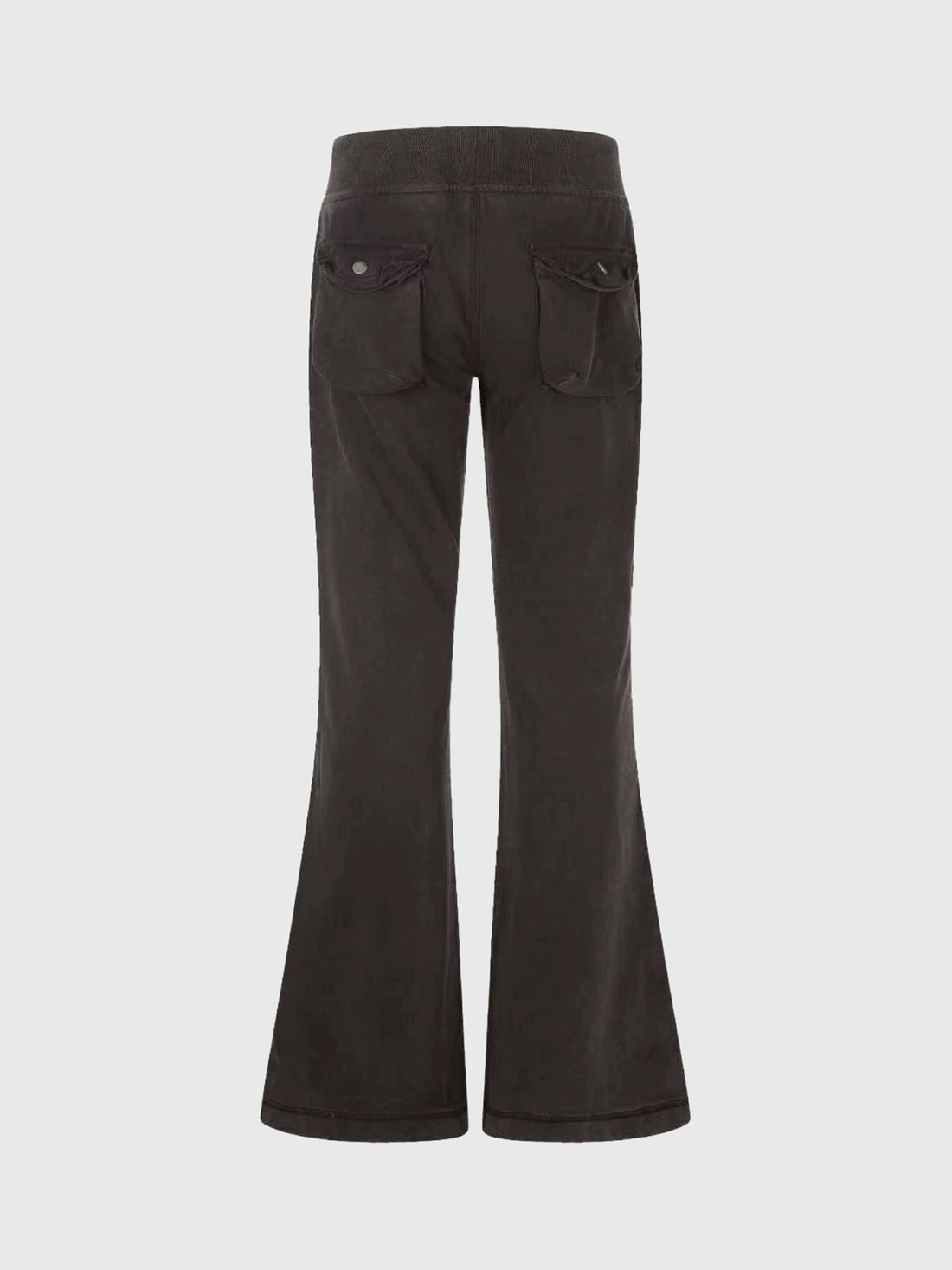 Brick Lane Flared Multi-Pocket Cargo Pants - Brown
