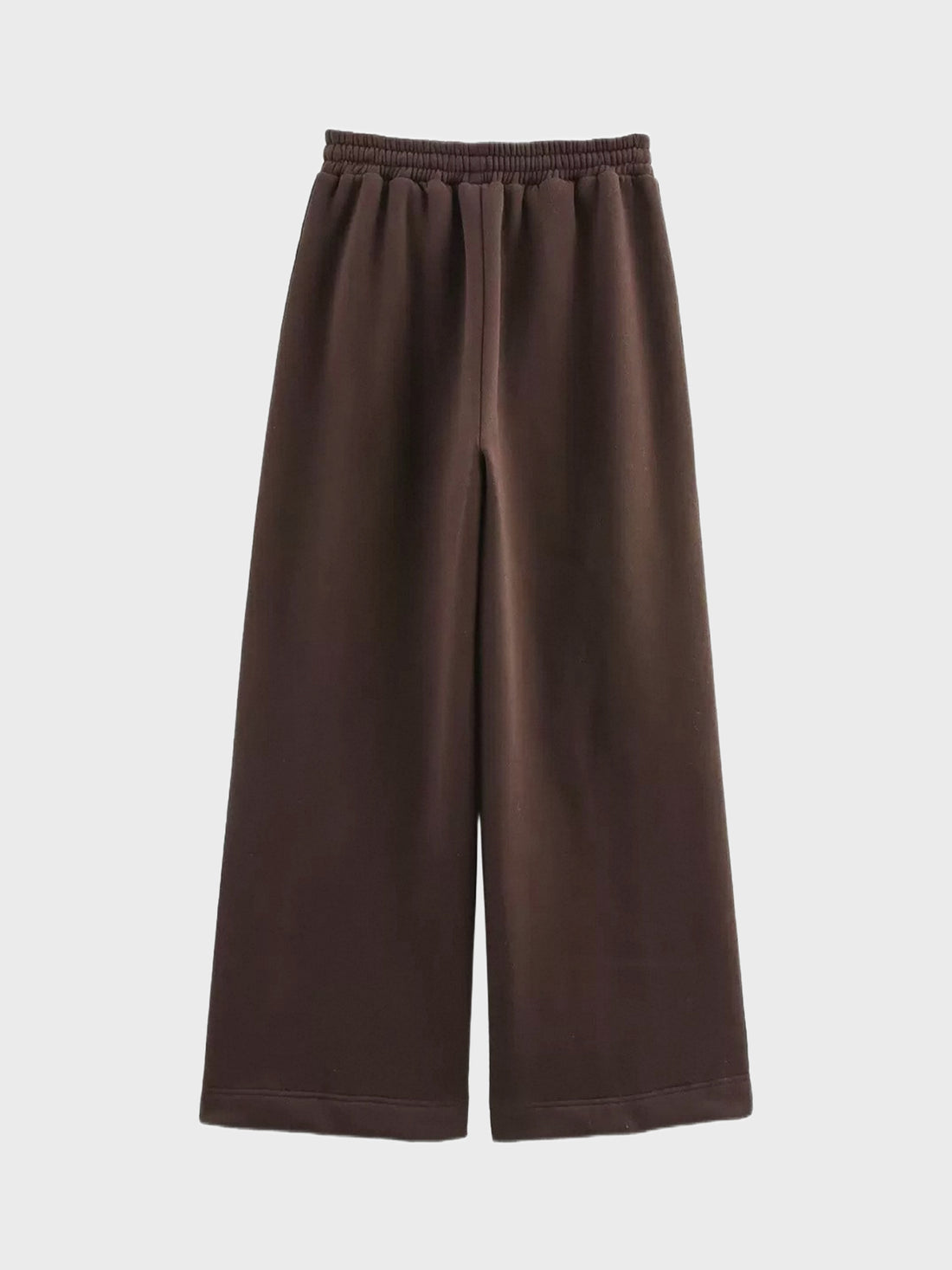Co-ed Dorm Baggy Contrast Color Side Striped Sweatpants - Brown