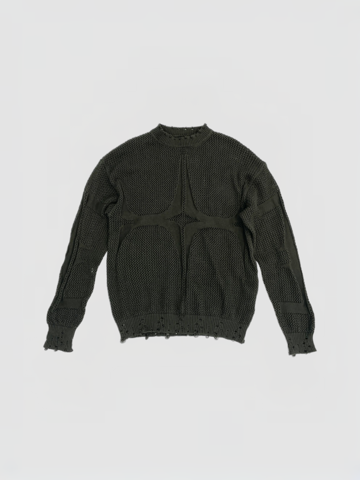 American Club Skimming Crewneck Long Sleeve Top - Green