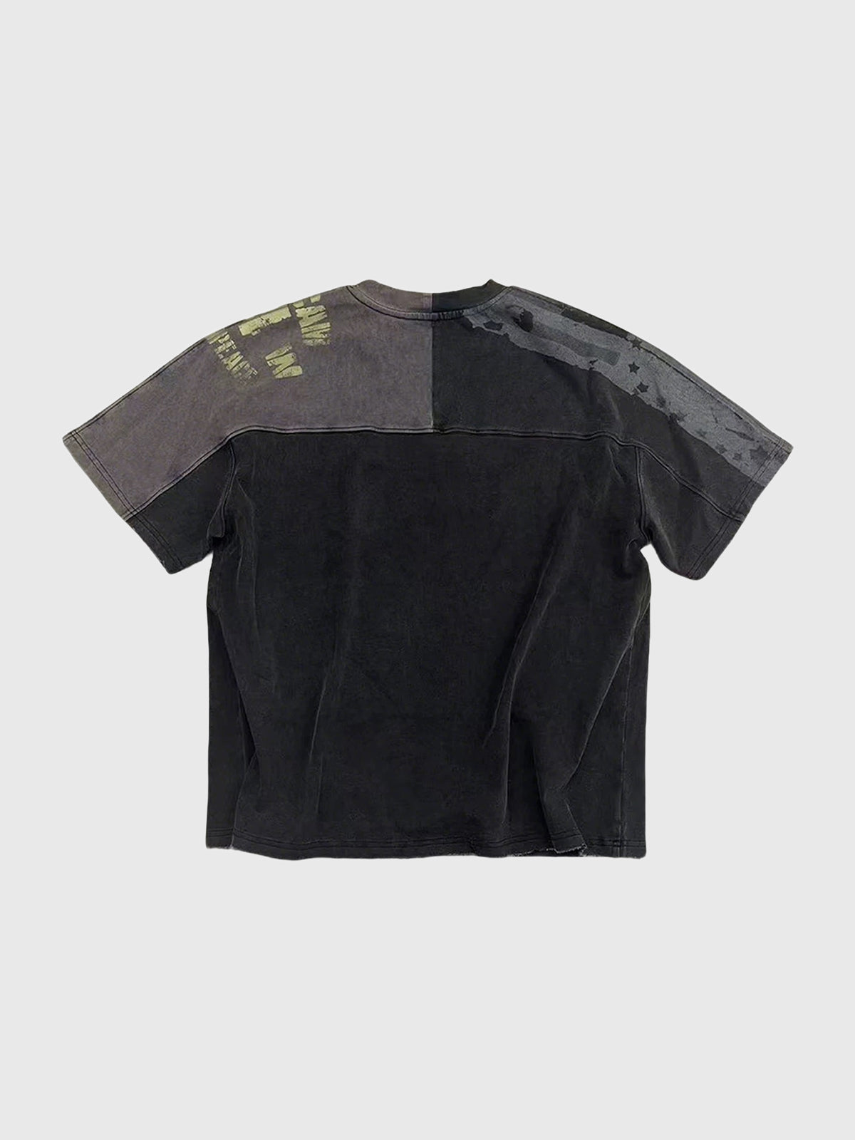 Co-ed Dorm Baggy Washed Graphic Tee - Grey
