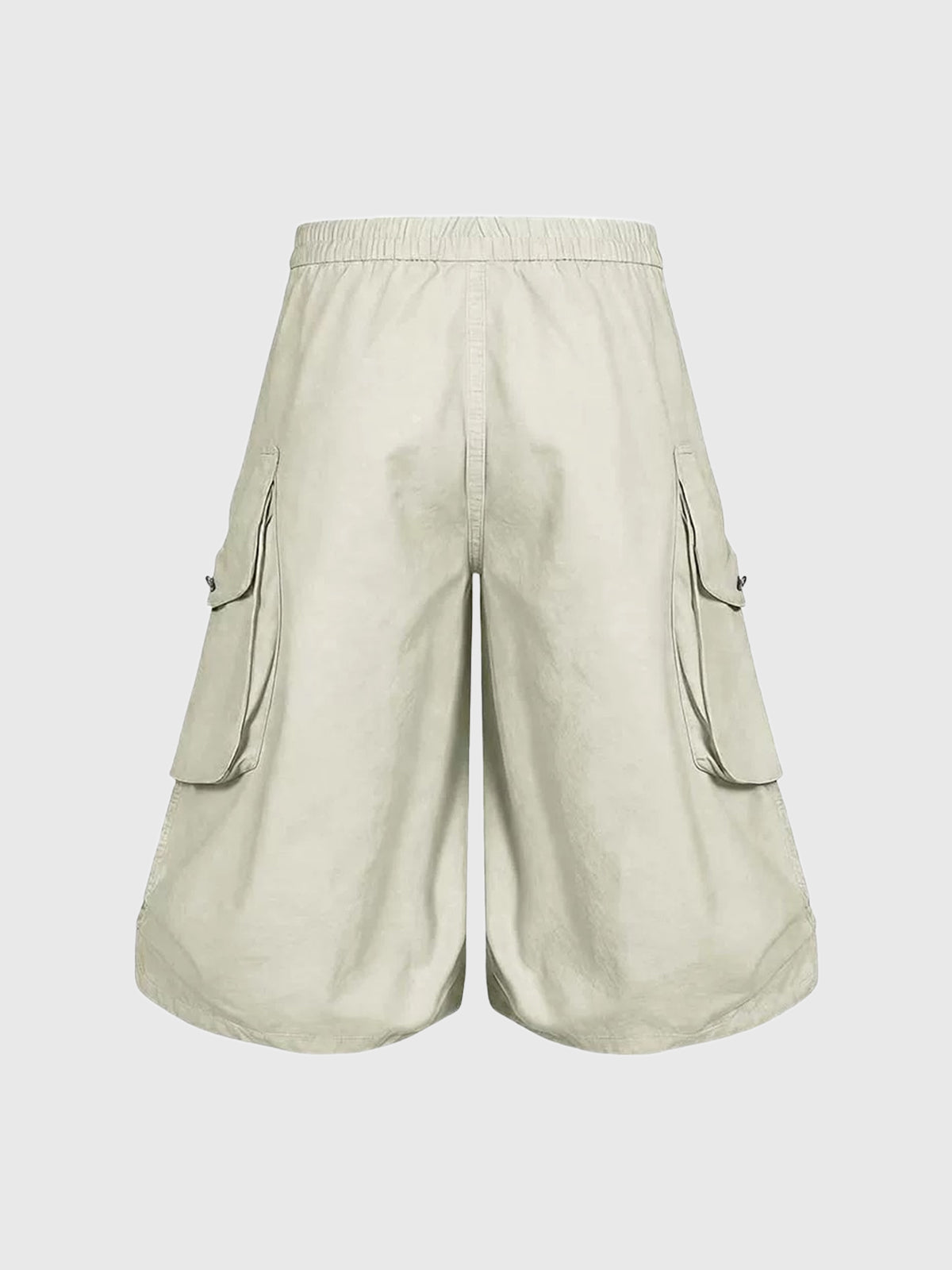 Brick Lane Wide-leg Utility Cargo Shorts - White