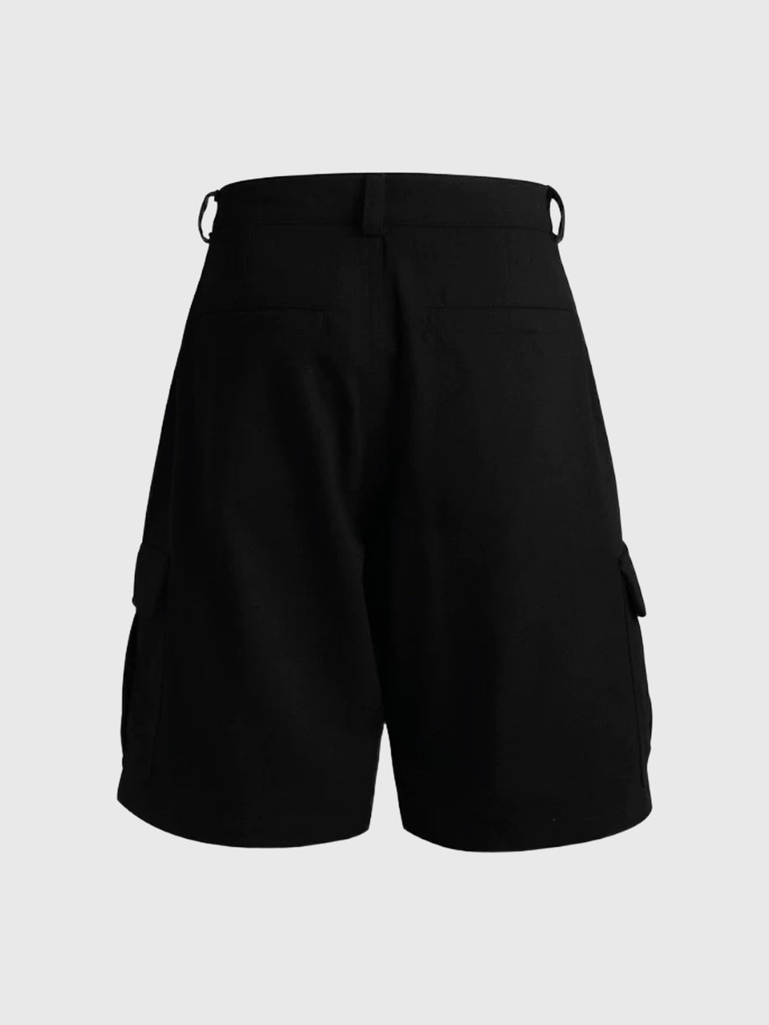 Co-ed Dorm Wide-leg Polka Dot Graphic Shorts - Black
