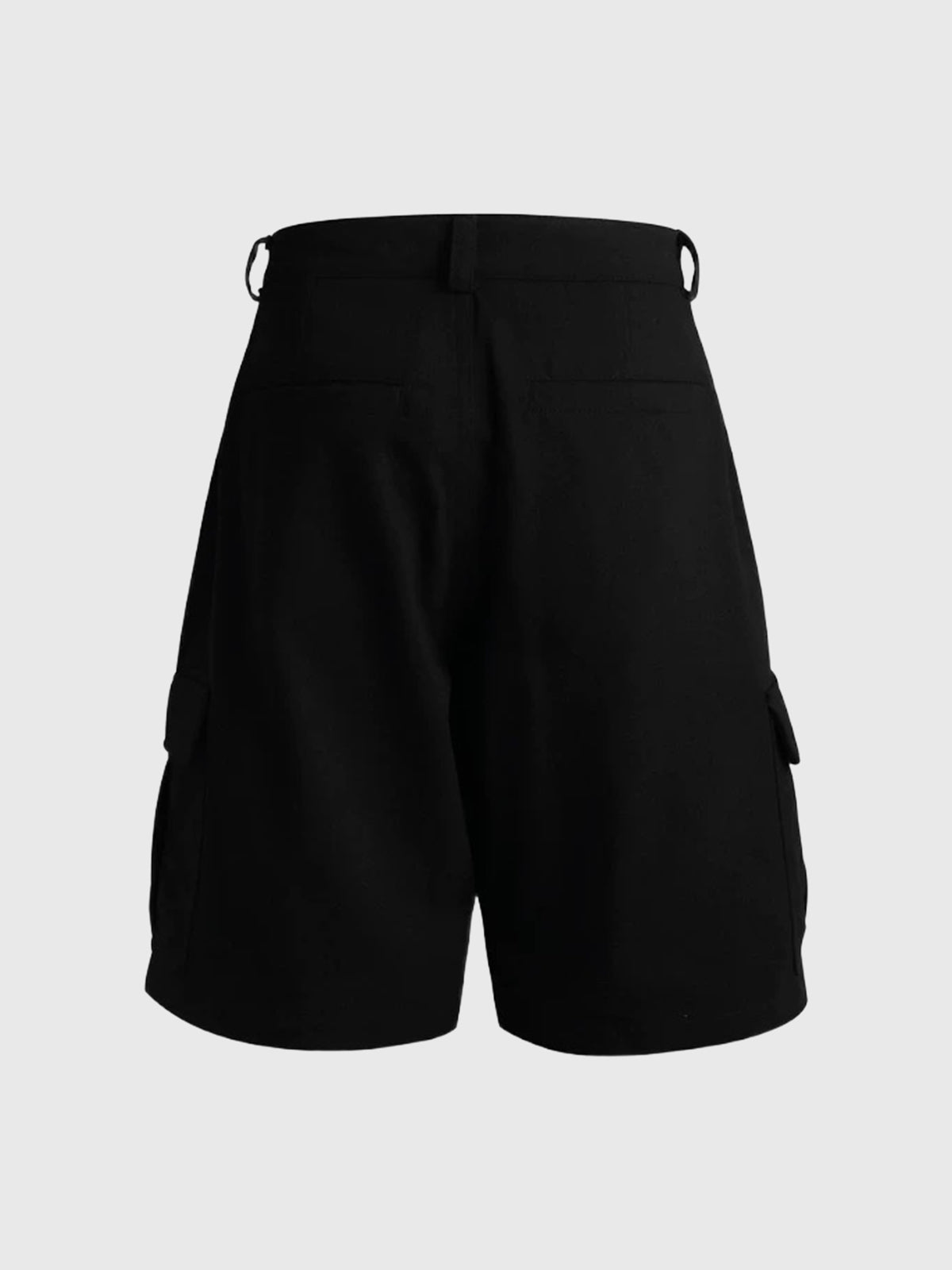 Co-ed Dorm Wide-leg Polka Dot Graphic Shorts - Black