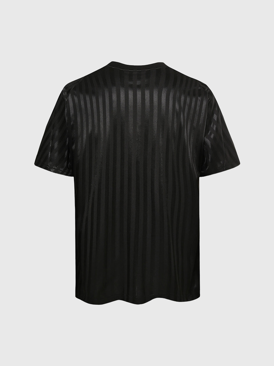 Co-ed Dorm Baggy Striped Jersey Tee - Black