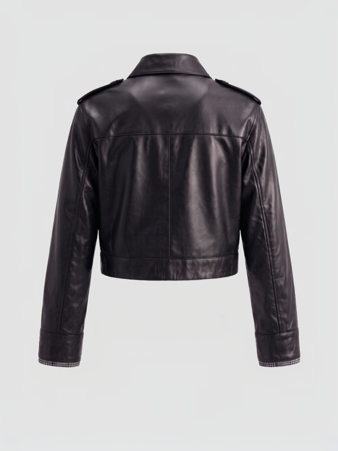 Weekday Outdoor Cropped Multi-Pocket Zip Faux Leather Jacket - Black