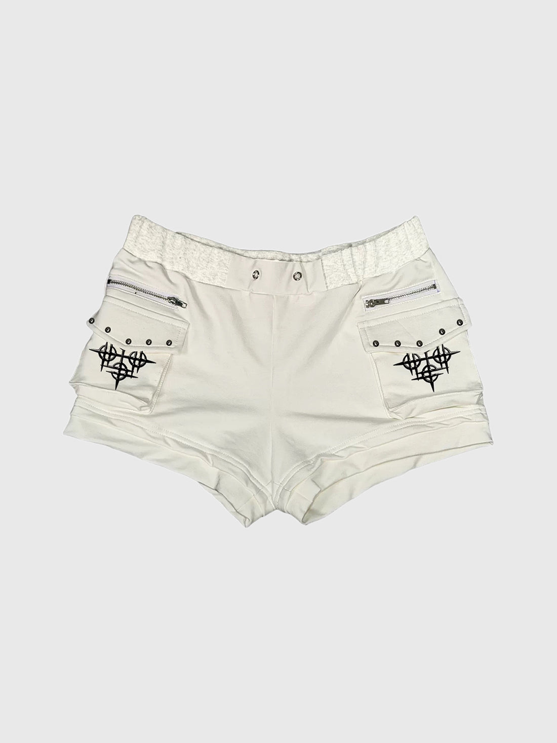 Brick Lane Skimming-fit Micro Denim Shorts - White