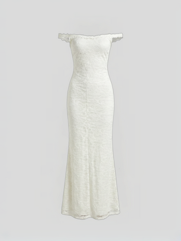 Veil Static Dress - Ivory Pearl