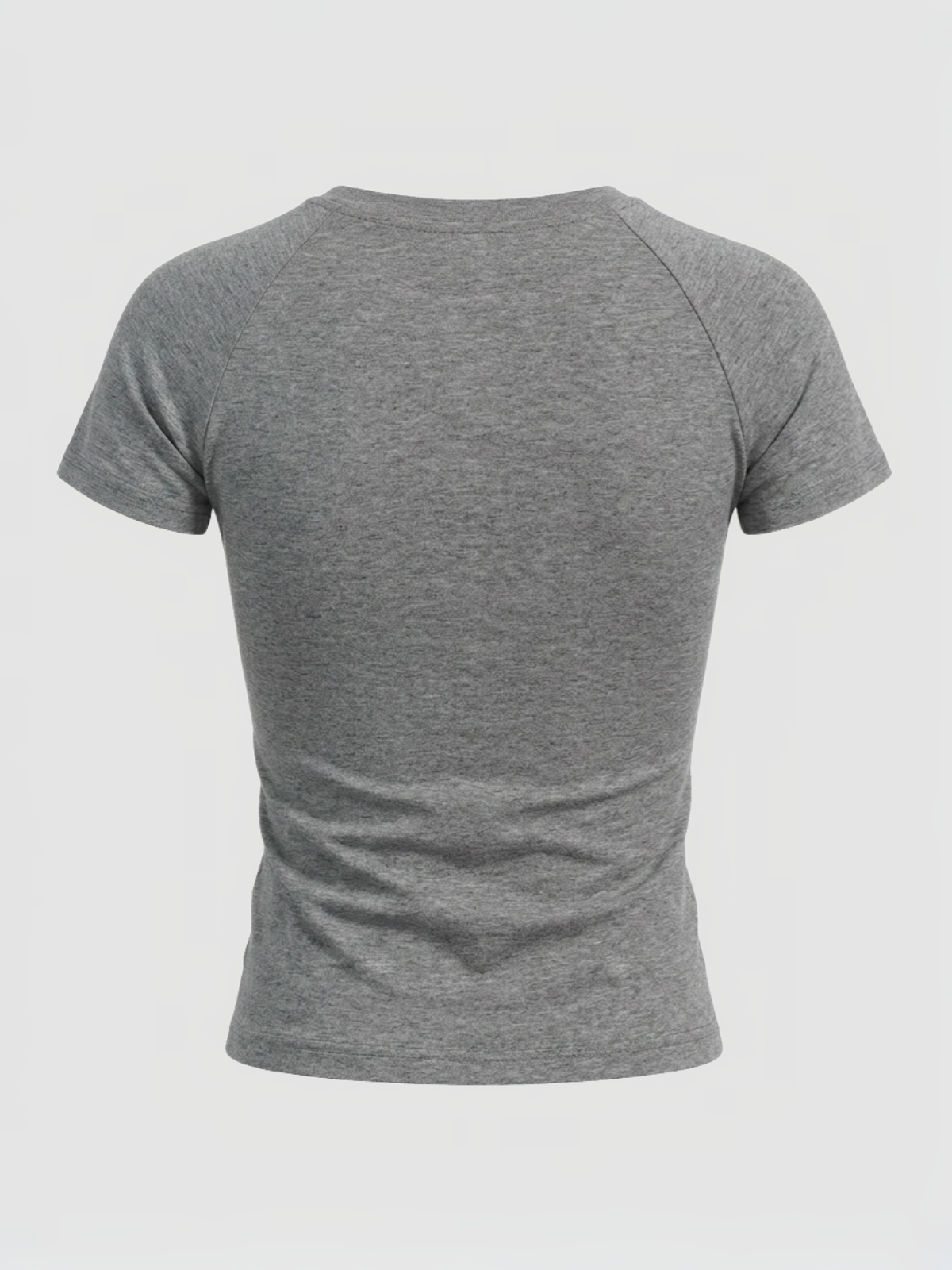 Brick Lane Skimming Rhinestone Cut Out T-Shirt - Grey
