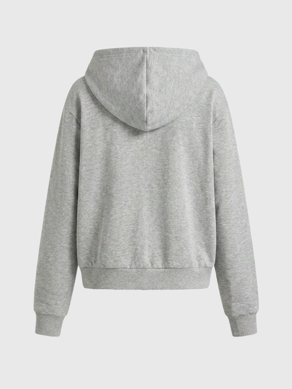 Brick Lane Baggy Rhinestone Detailed Graphic Relaxed Hoodie - Grey