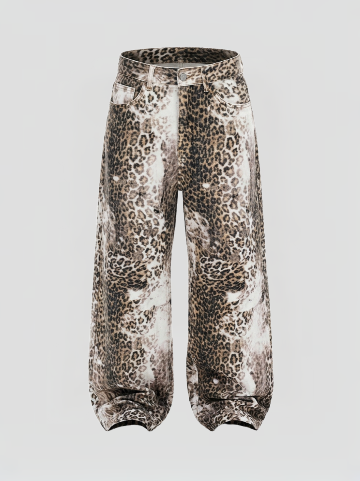 No Rush Wide Leopard Pants – Dark Cheetah