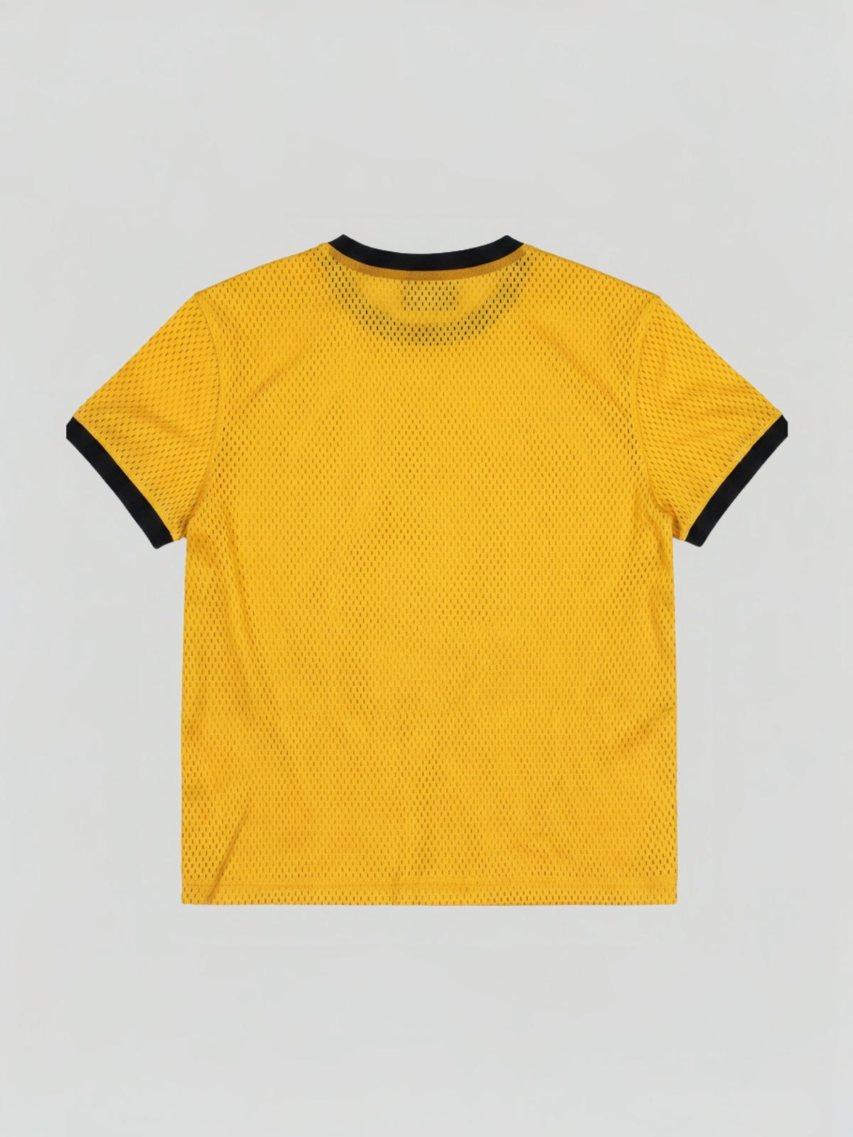 Co-ed Dorm Baggy Stripe Jersey Totem Graphic - Yellow