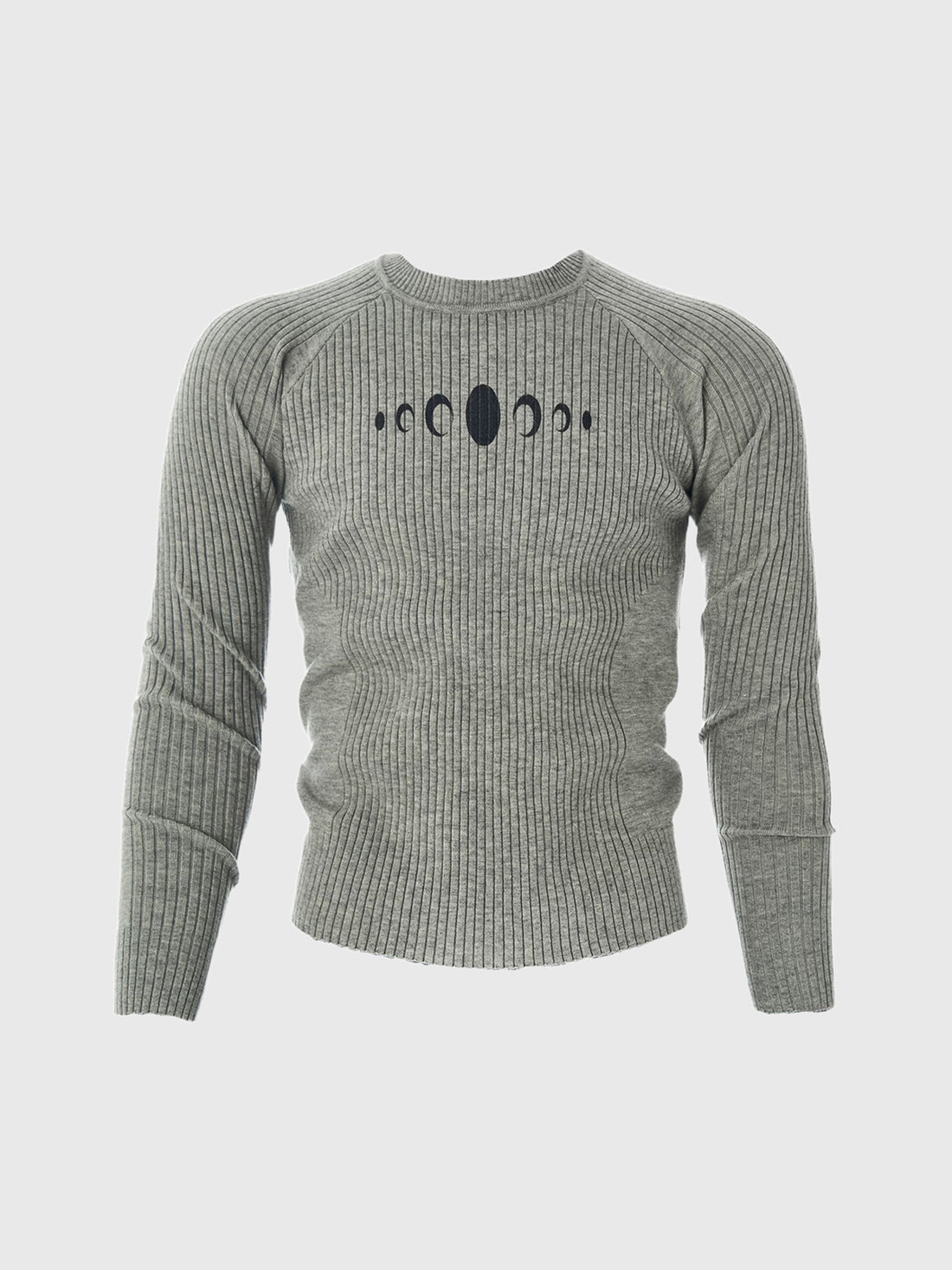 Co-ed Dorm Skimming Thorn Sketch Printed Top - Grey