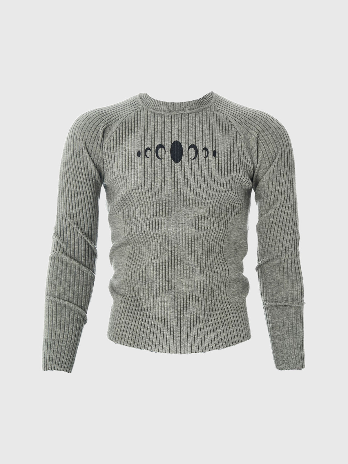 Co-ed Dorm Skimming Thorn Sketch Printed Top - Grey