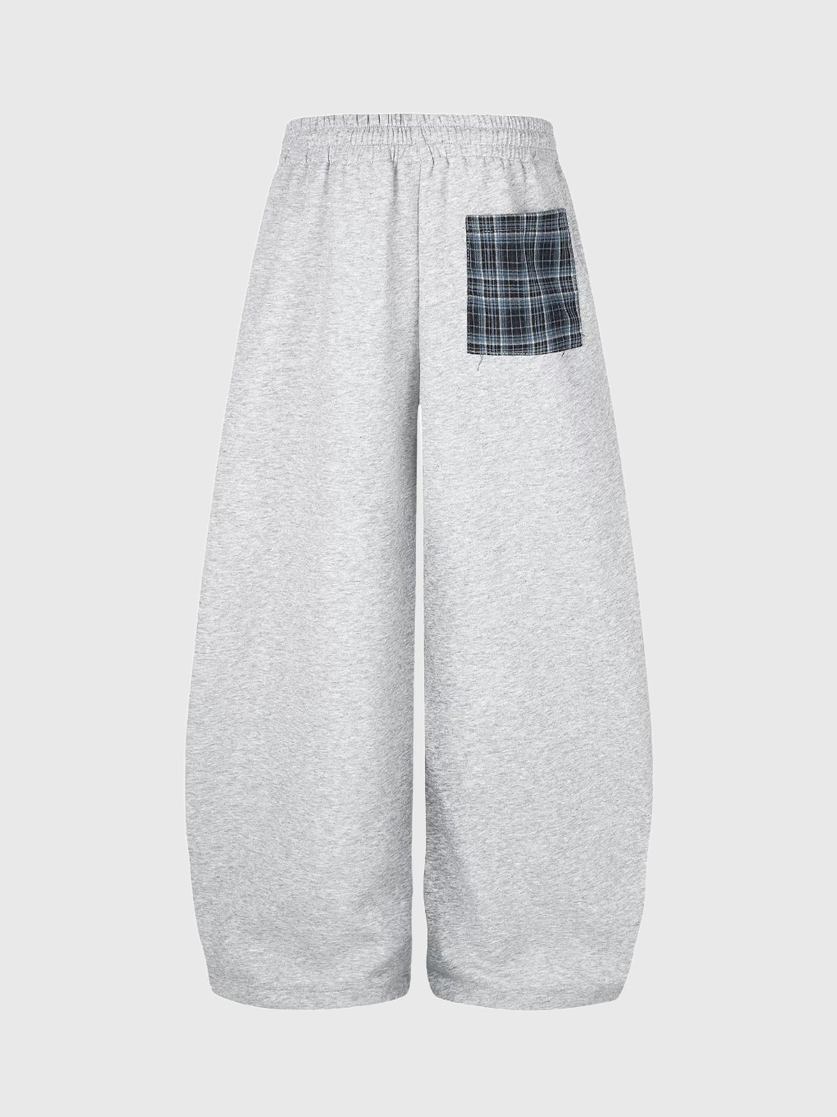 Co-ed Dorm Baggy Number 8 Patchwork Sweatpants - Grey