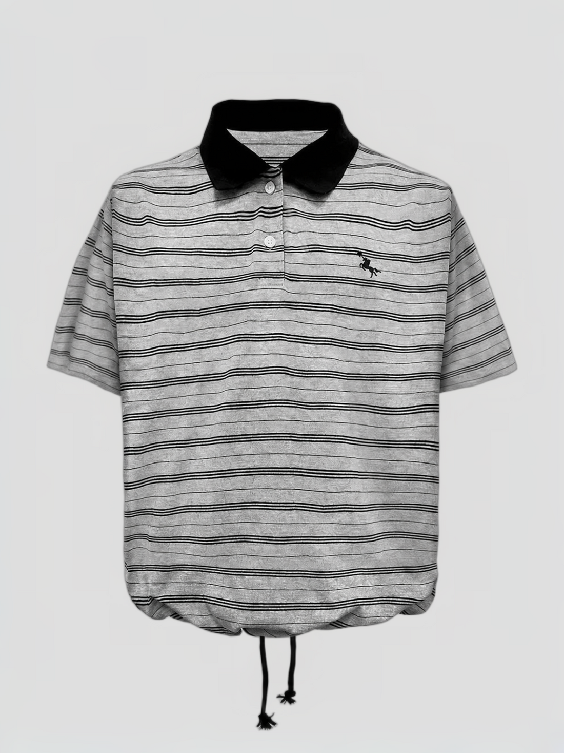 Brick Lane Baggy Polo - Black