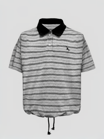 Brick Lane Baggy Polo - Black