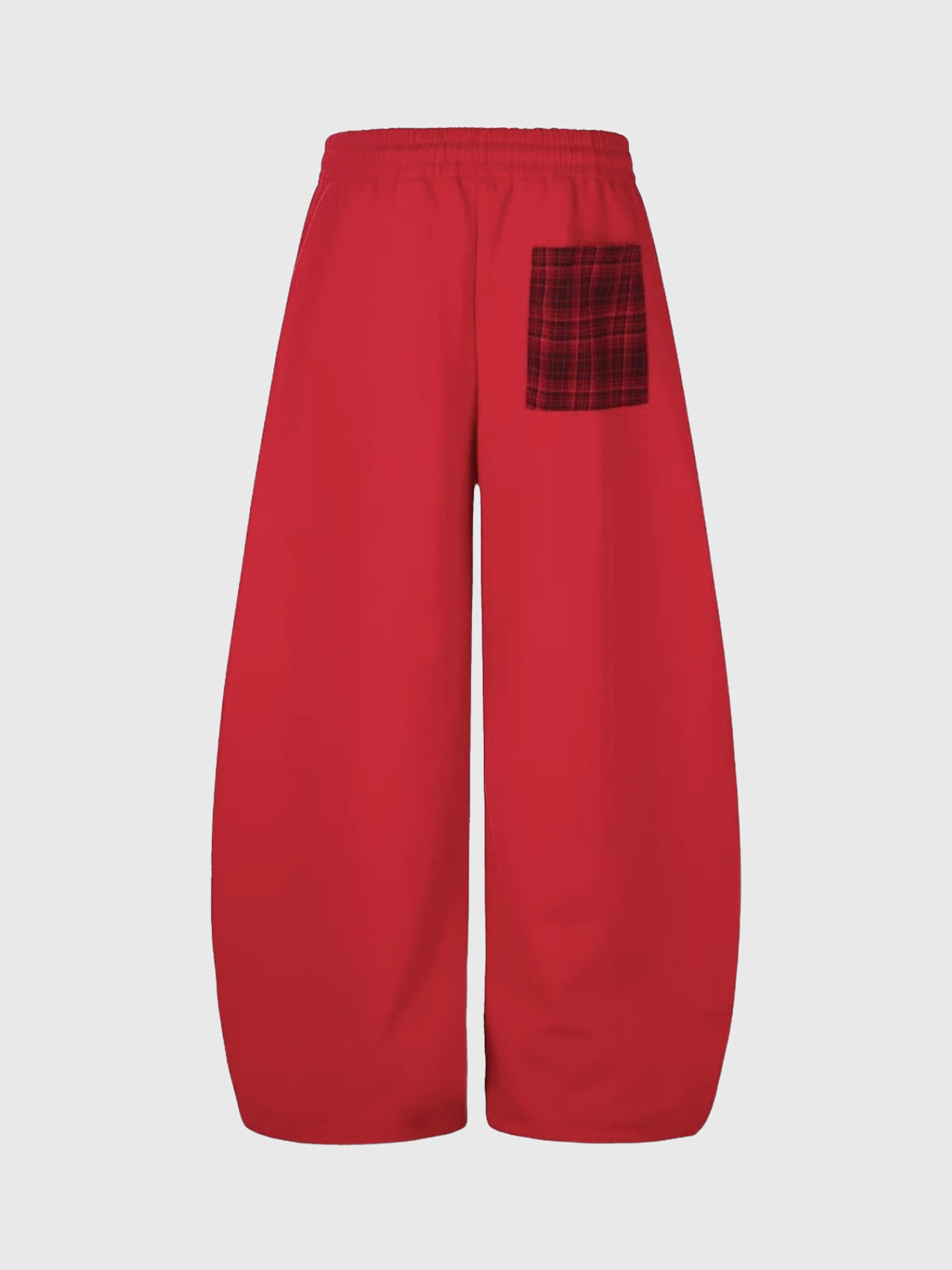 Co-ed Dorm Baggy Number 8 Patchwork Sweatpants - Red
