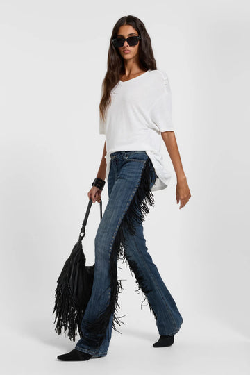 Weekday Outdoor Baggy Side-Stripe Windbreaker Maxi Pants - Black