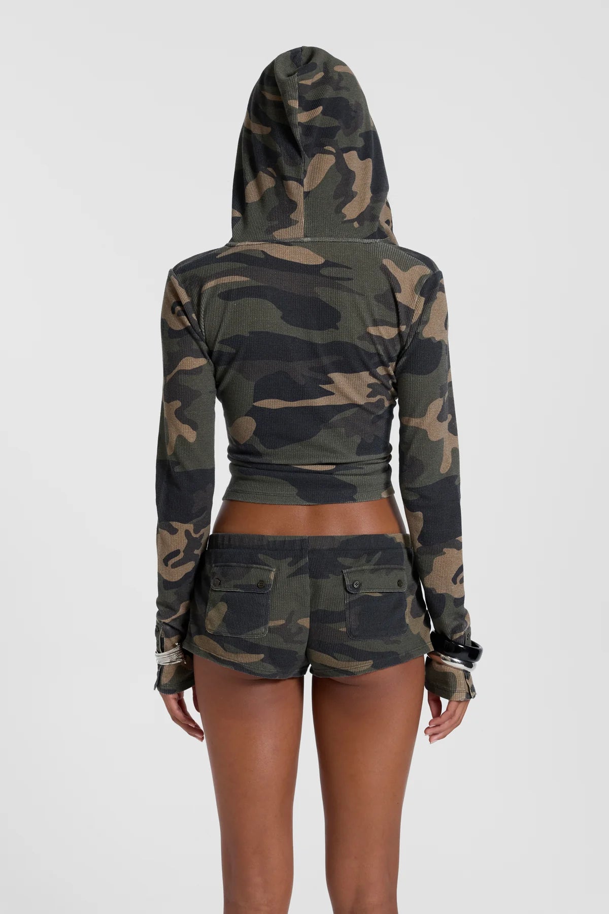 Brick Lane Skimming Long Sleeve Graphic Top - Grey