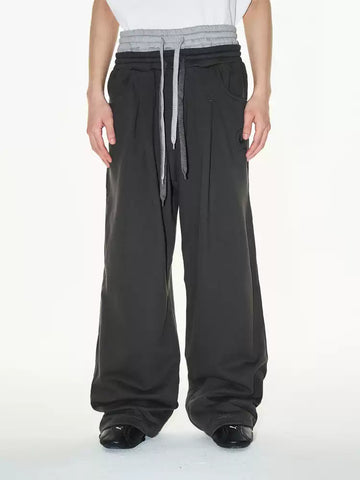 Weekday Outdoor Wide-leg Parachute Drawstring Maxi Pants - Black