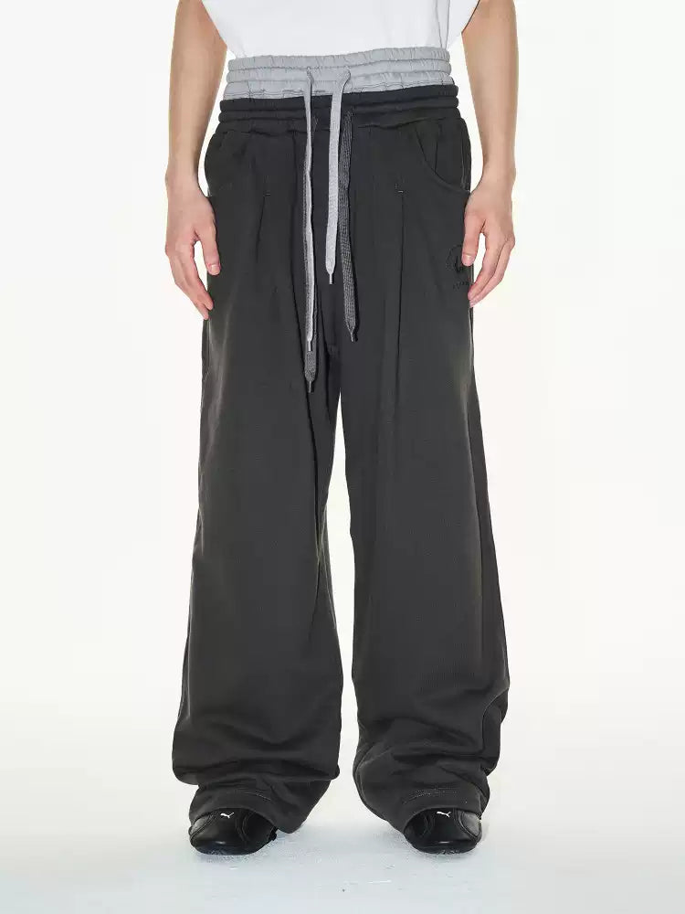 Weekday Outdoor Wide-leg Parachute Drawstring Maxi Pants - Black