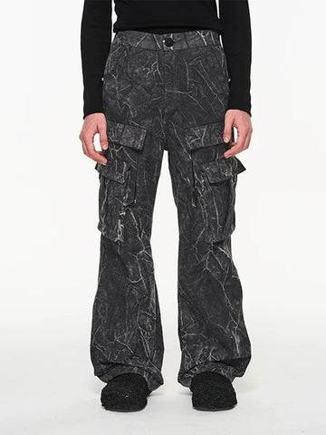 Weekday Outdoor Straight-Leg Tactical Utility Cargo Maxi Pants - Black