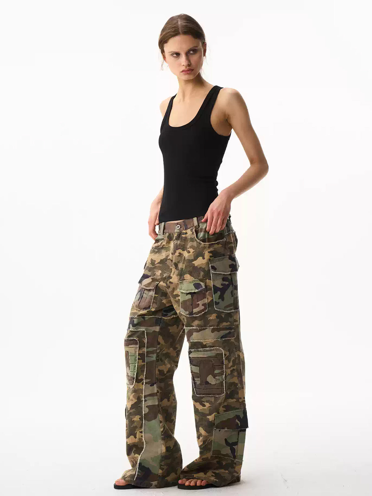 Brick Lane Wide-leg Leopard Print Parachute Maxi Pants - Brown