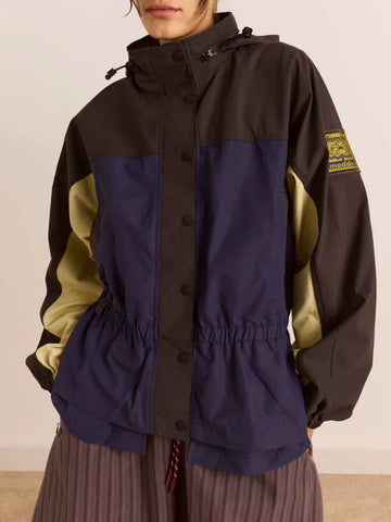 Weekday Outdoor Baggy Colorblock Track Jacket - Blue