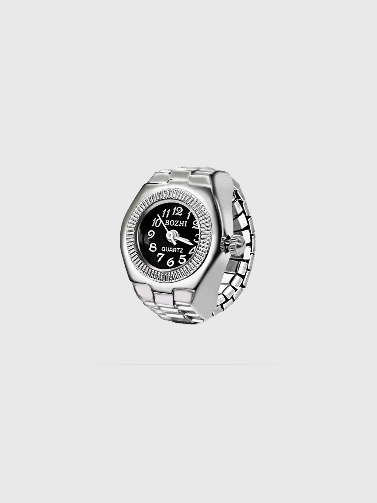 Round Timeplay Ring - Silver Ink