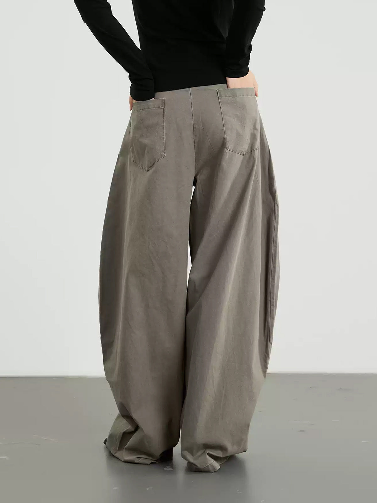 Weekday Outdoor Relaxed Wide-Leg Parachute Maxi Pants - Khaki