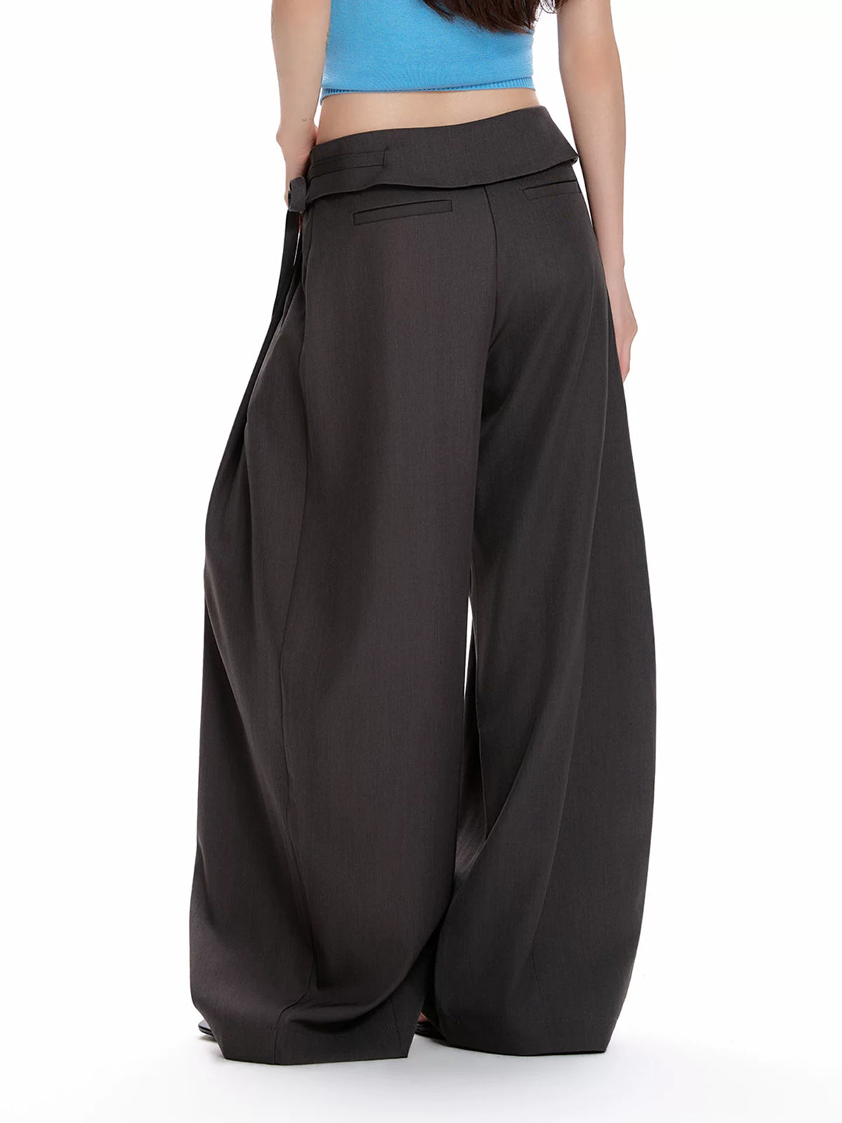 Weekday Outdoor Baggy Drawstring Parachute Maxi Pants - Black