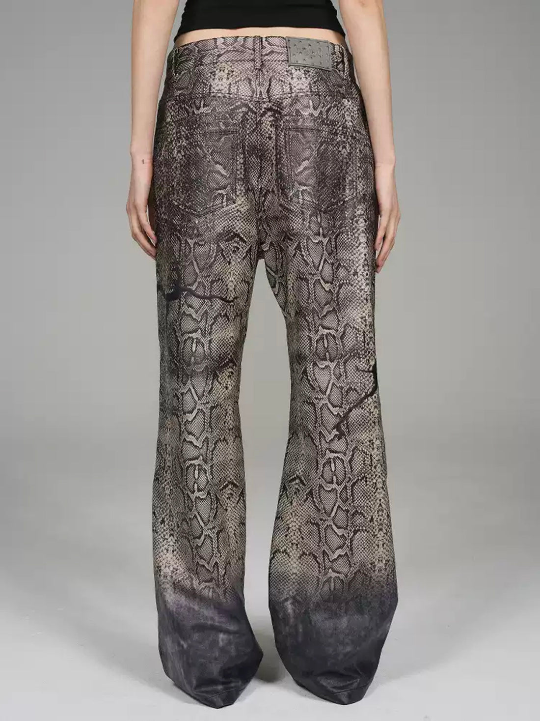 Weekday Outdoor Washed Camo Straight-Leg Maxi Pants - Grey
