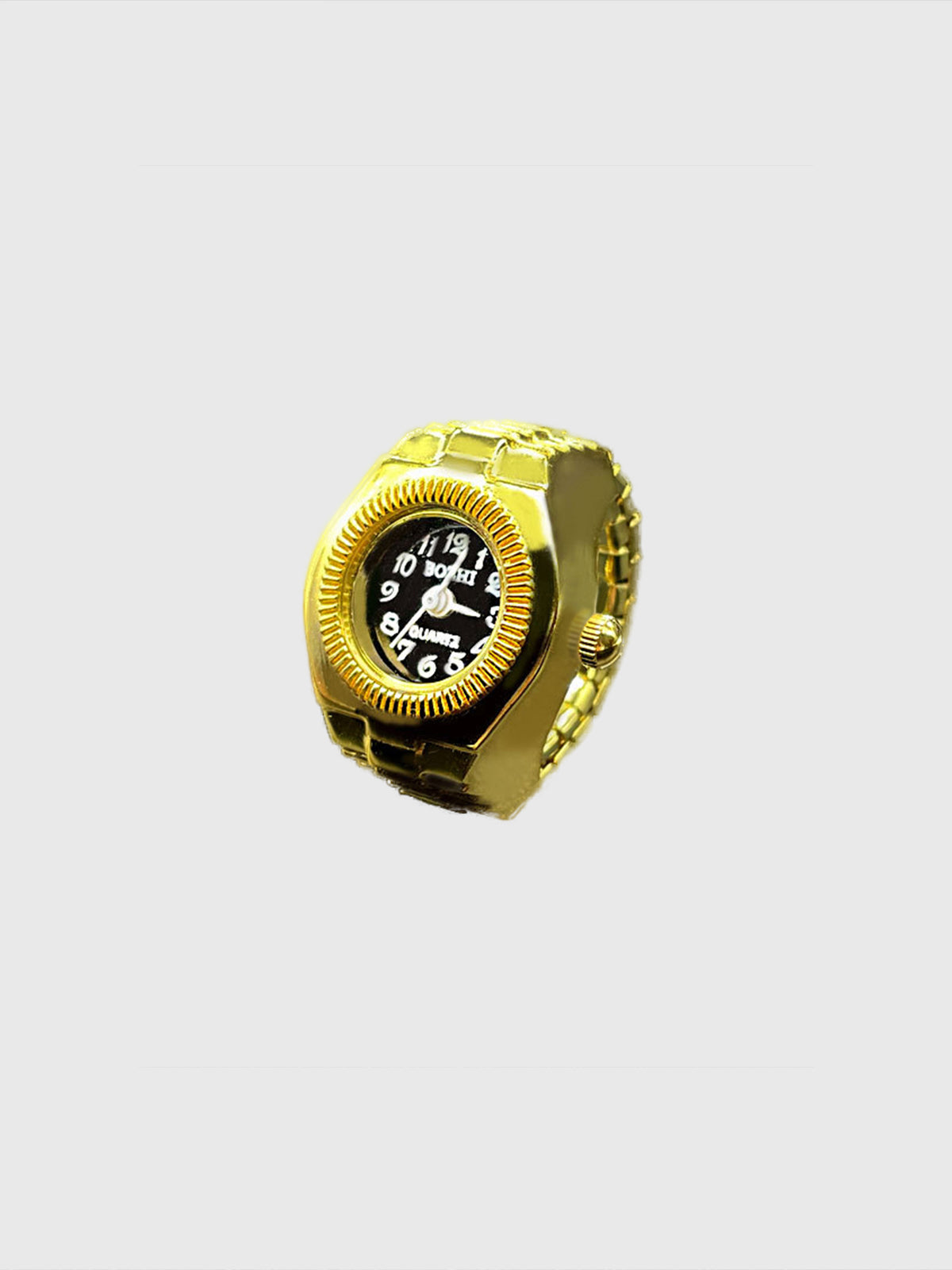 Round Timeplay Ring - Gold Black