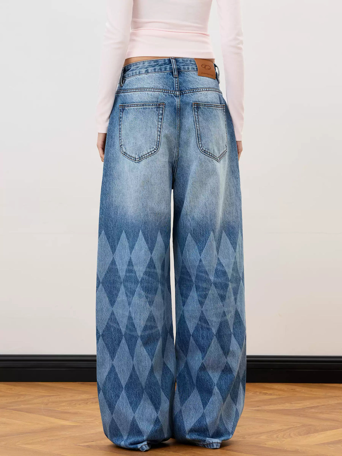 Brick Lane Wide-leg Washed Denim Maxi Pants - Vintage Blue