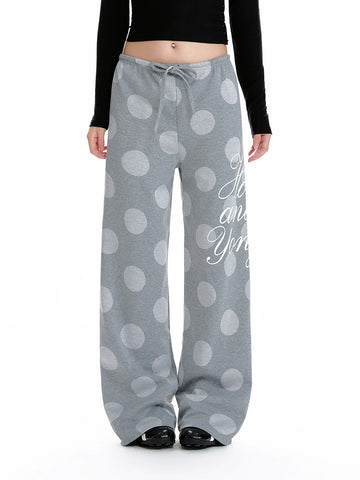 Co-ed Dorm Wide-leg Camouflage Print Denim Maxi Pants - Blue