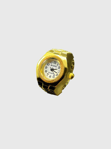 Round Timeplay Ring - Gold Frost