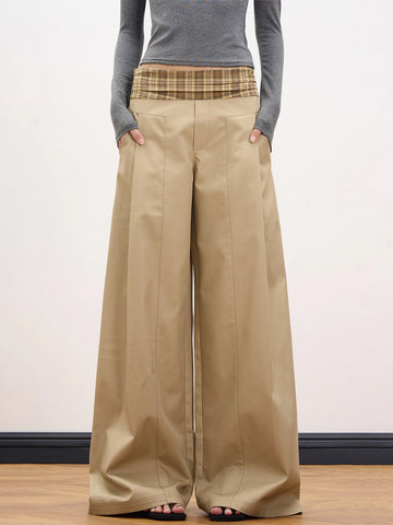 Weekday Outdoor Relaxed Wide-Leg Parachute Maxi Pants - Khaki