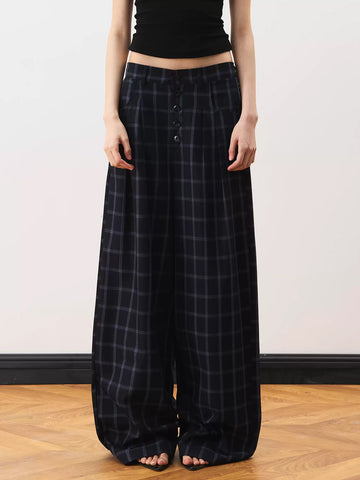 Brick Lane Low-Rise Flared Knit Maxi Pants - Black