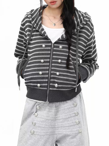 Weekday Outdoor Camo Print Zip-Up Hooded Windbreaker Jacket - Green