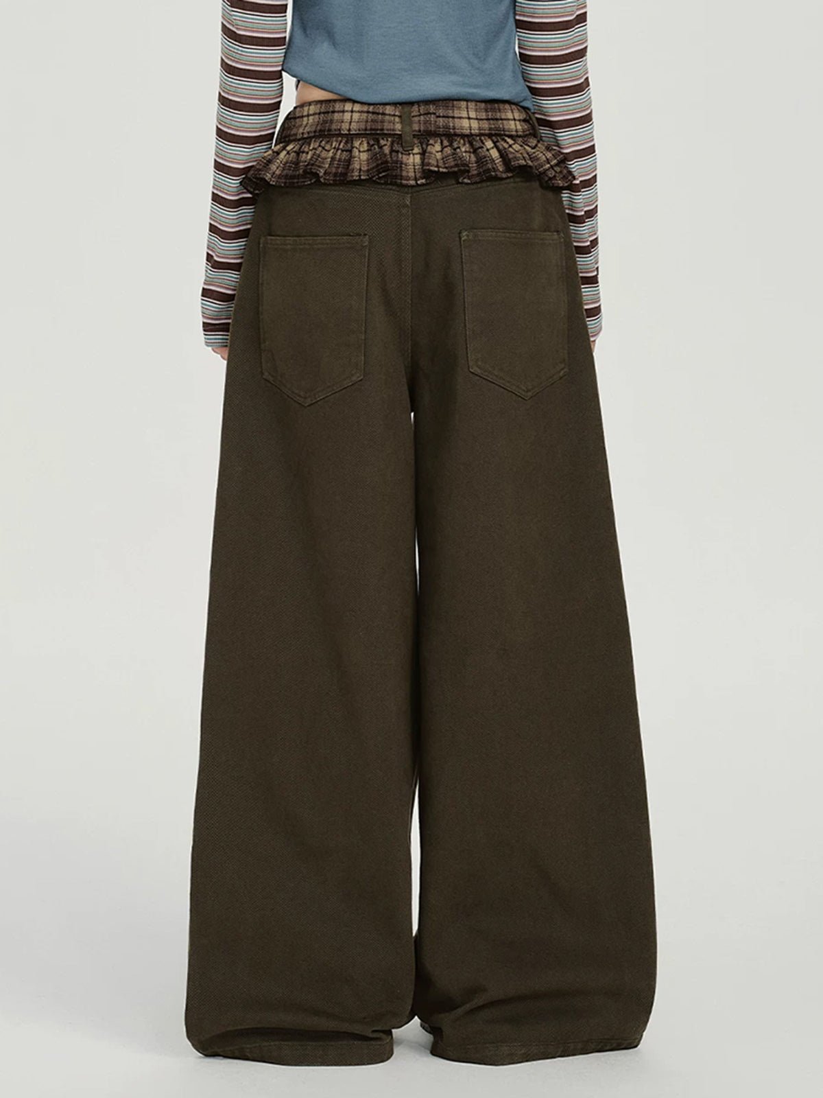 Weekday Outdoor Wide-leg Multi-Pocket Cargo Maxi Pants - Brown