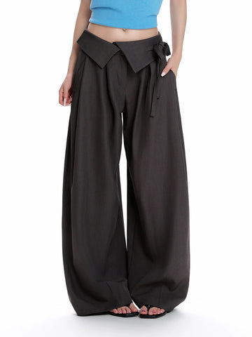 Weekday Outdoor Baggy Drawstring Parachute Maxi Pants - Black