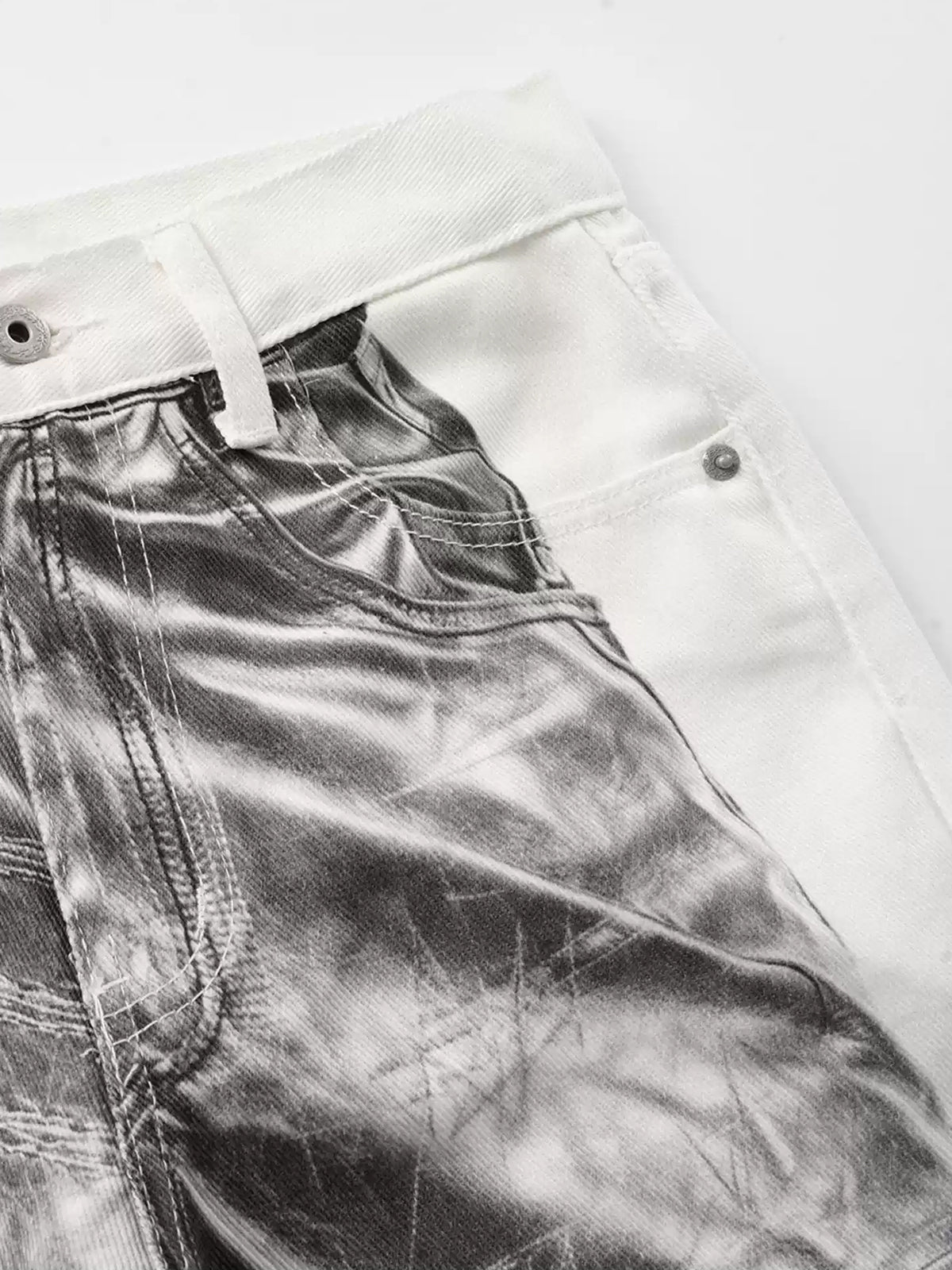Brick Lane Wide-leg Printed Sweatpants Maxi Pants - Grey